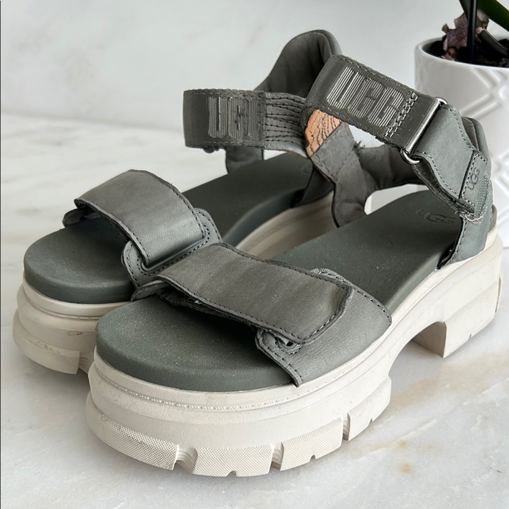 UGG Women's Gray Platform Sandals